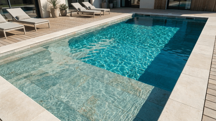  plage immergée californienne tendance piscine 2026 transat immergé 